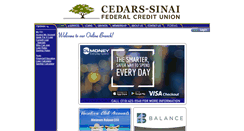 Desktop Screenshot of cedars-sinaifcu.org